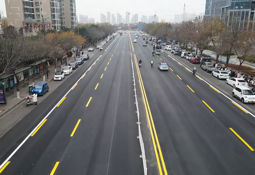 许昌市主城区许都路沥青路面现场再生项目完工通车
